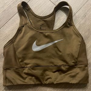 Nike Shimmer Sports Bra with Front Pocket